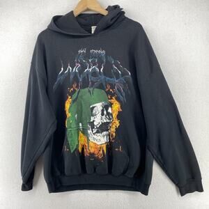 SKI MASK THE SLUMP GOD Hoodie Mens XL Ski Meets World Tour Revenge Fleece Black